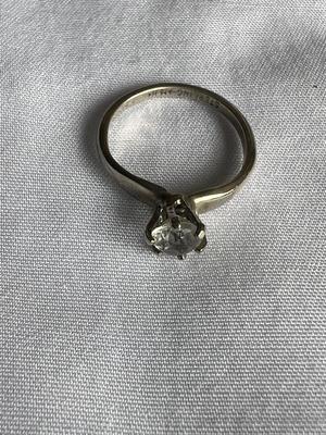 Cubic Zirconia Solitaire Ring