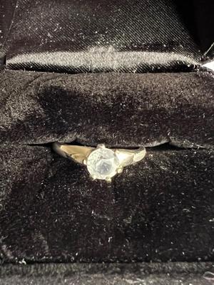 Cubic Zirconia Solitaire Ring