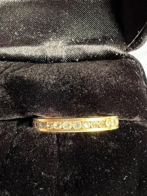 Rhinestone gold band