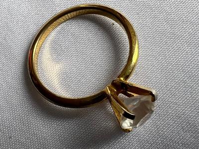 Cubic Zirconia Gold ring