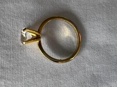 Cubic Zirconia Gold ring