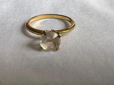 Cubic Zirconia Gold ring