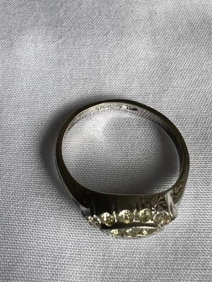 Vintage Sterling Silver Rhinestone Ring