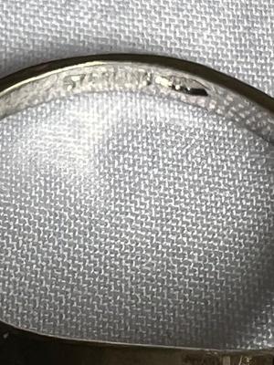 Vintage Sterling Silver Rhinestone Ring