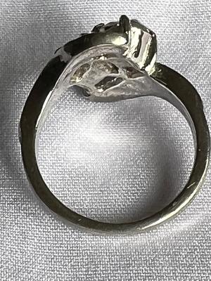 Vintage Sterling Silver and Rhinestone Ring