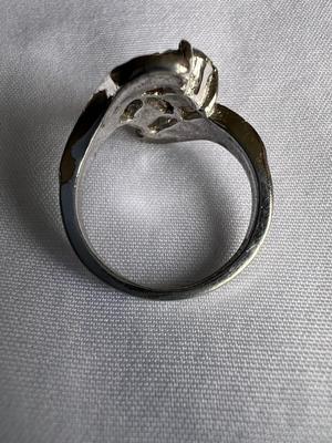 Vintage Sterling Silver and Rhinestone Ring