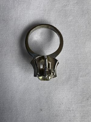 Vintage Sterling Silver Rhinestone Ring