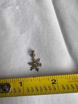 Topaz Stone sterling Silver Charm