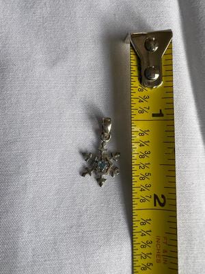 Topaz Stone sterling Silver Charm