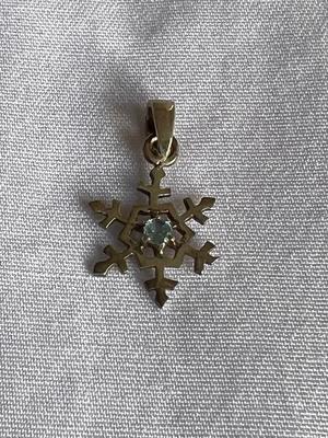 Topaz Stone sterling Silver Charm