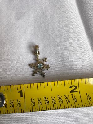 Topaz Stone sterling Silver Charm