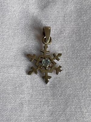 Topaz Stone sterling Silver Charm