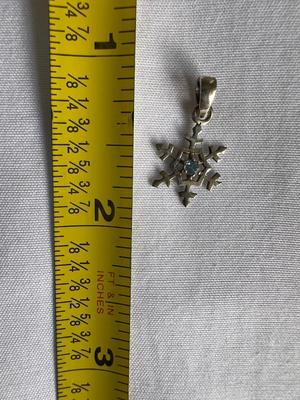 Topaz Stone sterling Silver Charm