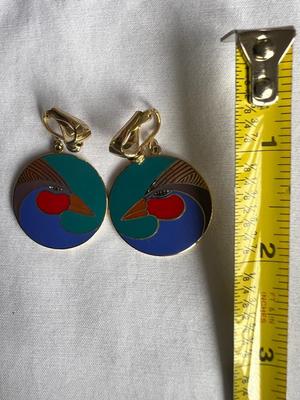 Sarah Burch “Harlequin Bird” Earrings