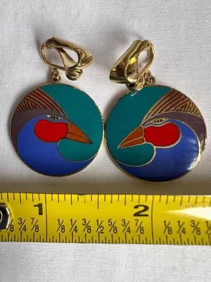 Sarah Burch “Harlequin Bird” Earrings