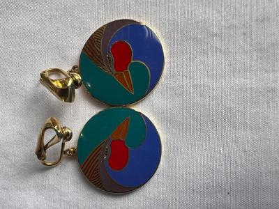 Sarah Burch “Harlequin Bird” Earrings
