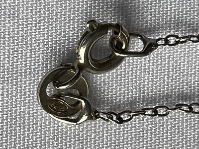 Sterling Silver Diamond Chip Dog Necklace