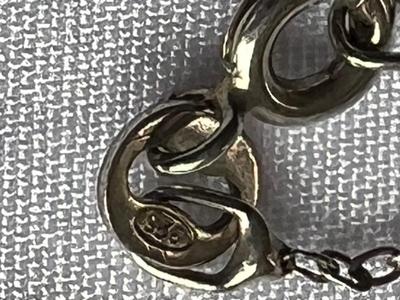 Sterling Silver Diamond Chip Dog Necklace