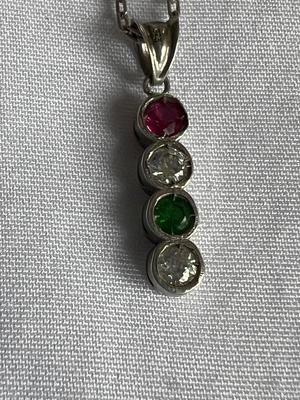 Sterling Silver Birthstone Necklace