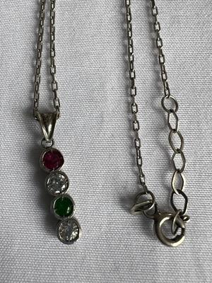 Sterling Silver Birthstone Necklace