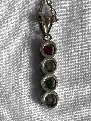 Sterling Silver Birthstone Necklace