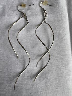 Silver Swurls Earrings