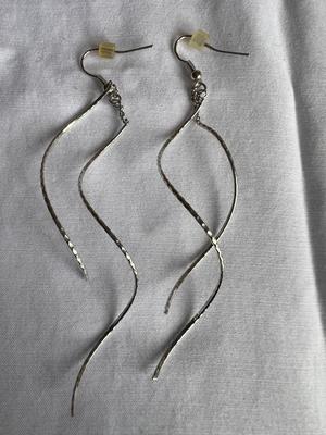Silver Swurls Earrings