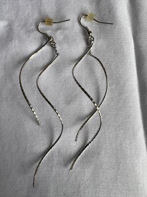 Silver Swurls Earrings