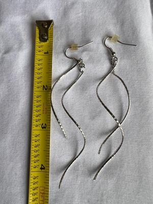 Silver Swurls Earrings