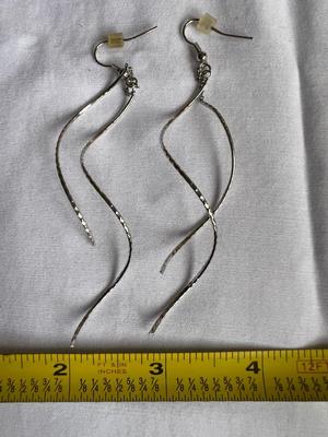 Silver Swurls Earrings