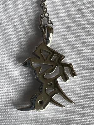 Sterling Silver Japanese symbols necklace