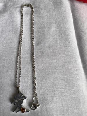 Sterling Silver Japanese symbols necklace