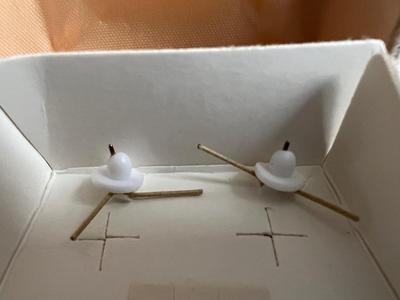 Topaz colored pierced studs