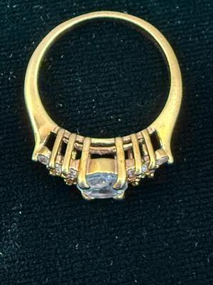 Blue Topaz Colored Ring