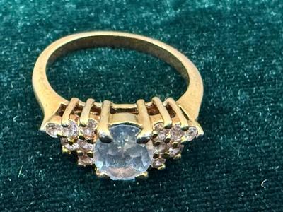 Blue Topaz Colored Ring