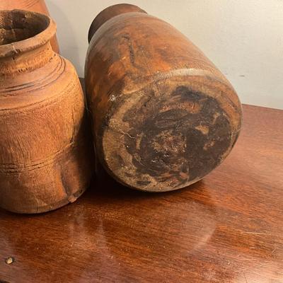 M242 Antique Old Himalayan Milk Jugs