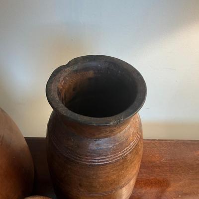 M242 Antique Old Himalayan Milk Jugs