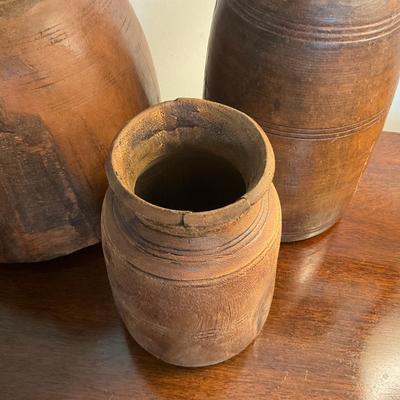 M242 Antique Old Himalayan Milk Jugs