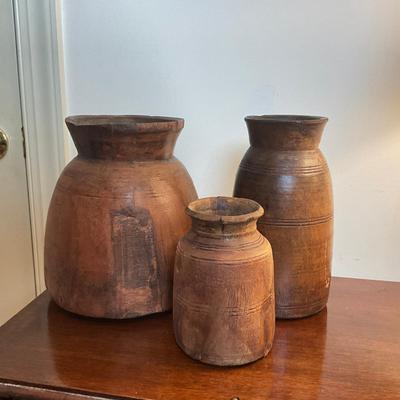 M242 Antique Old Himalayan Milk Jugs
