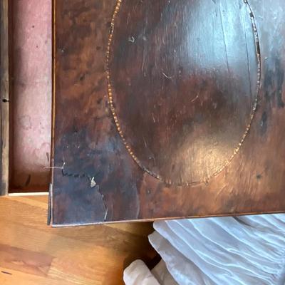 M243 Antique English Writing/Sewing Box