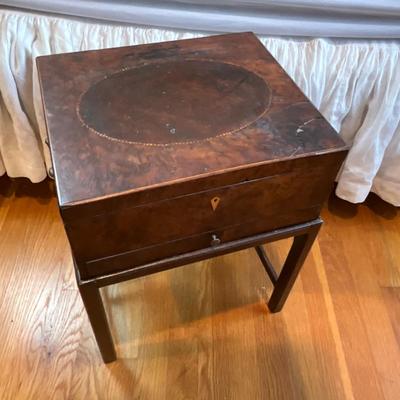 M243 Antique English Writing/Sewing Box
