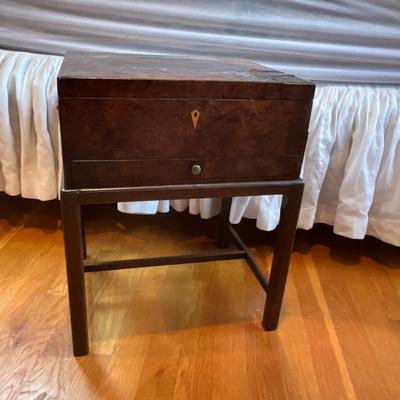 M243 Antique English Writing/Sewing Box