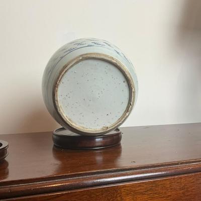 M247 Vintage Chinese Chinoisene Porcelain Ginger Jar