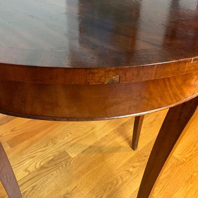 M250 Antique 1920's French Mahogany Demi-Lume Table