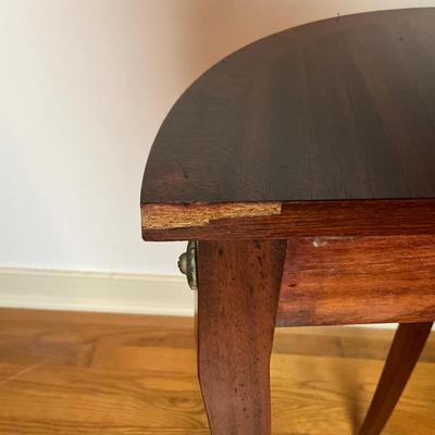 M250 Antique 1920's French Mahogany Demi-Lume Table