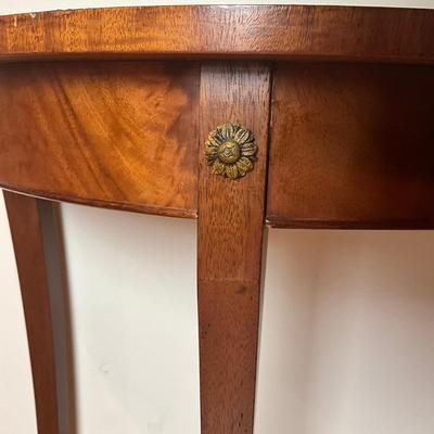 M250 Antique 1920's French Mahogany Demi-Lume Table