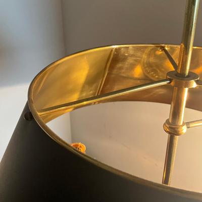M252 Chapman Brass Bouuillotte Style Table Lamp