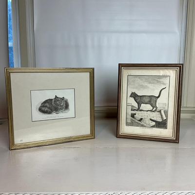 M265 "Le Chat Des Chartreux" Etching by Louis Simon Lempereur and Cat Print