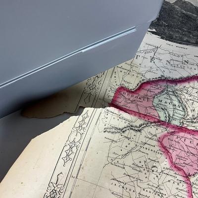 M268 Antique North & South Carolina Map (1863-1865)