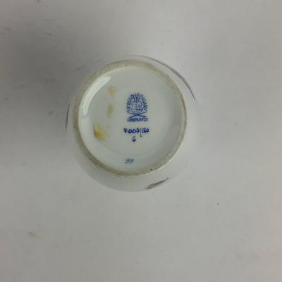 D277 Herend Rothschild Bird Vase, Pot Dish & Leaf Dish